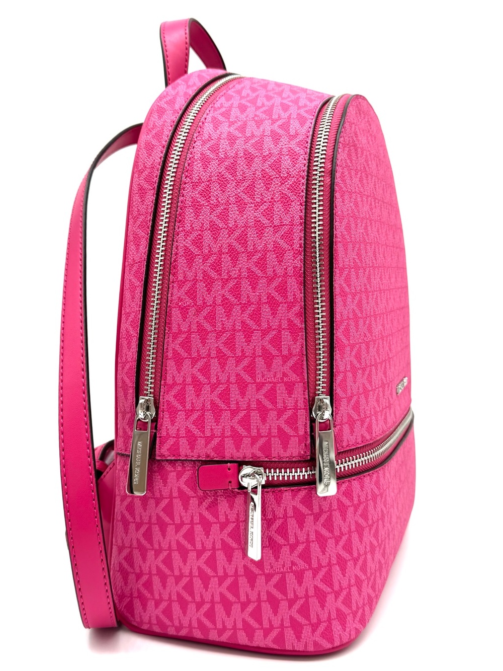 Michael Kors Medium Rhea Zip Backpack - Dragonfruit - Picture 3 of 9